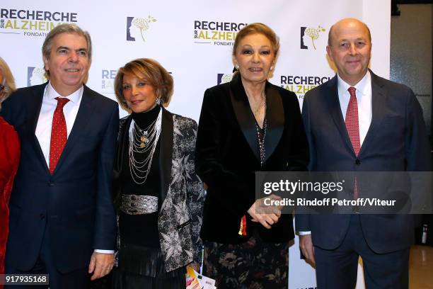 Chairman of the Scientific Committee of the Association for Research on Alzheimer's, Professor Bruno Dubois, guest, H.I.H. Empress Farah Pahlavi and...