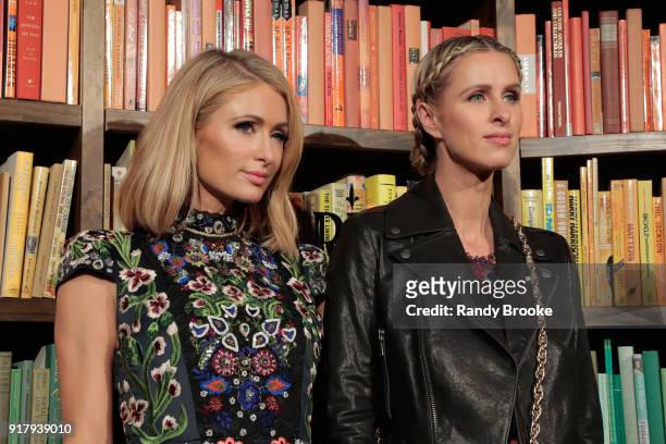 Sisters Paris Hilton and Nicky Hilton-Rothschild attend the Alice + Olivia By Stacey Bendet - Presentation - February 2018 - New York Fashion Week:...