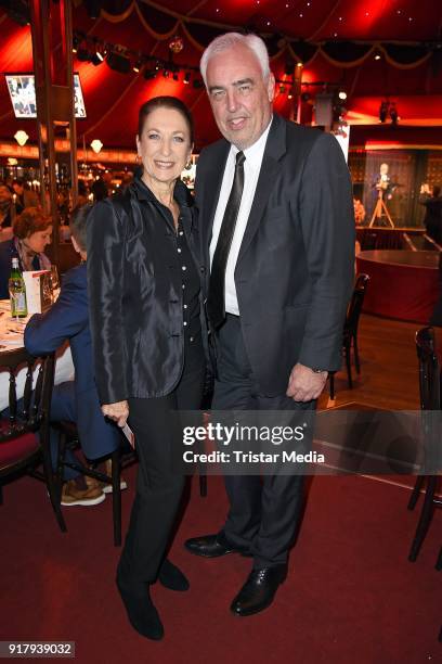 Daniela Ziegler and Hans-Reiner Schroeder attend the Askania Award at Palazzo am Bahnhof Zoologischer Garten on February 13, 2018 in Berlin, Germany.