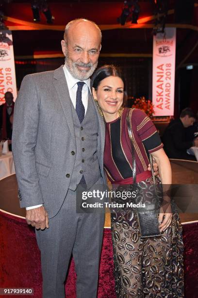 Viktoria Lauterbach. And her husband Heiner Lauterbach attend the Askania Award at Palazzo am Bahnhof Zoologischer Garten on February 13, 2018 in...