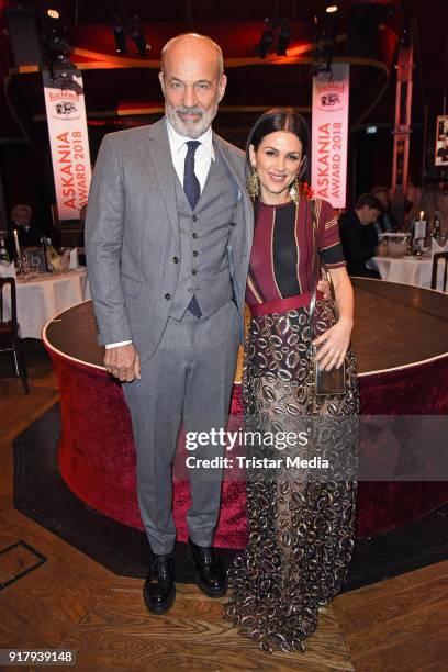 Viktoria Lauterbach. And her husband Heiner Lauterbach attend the Askania Award at Palazzo am Bahnhof Zoologischer Garten on February 13, 2018 in...