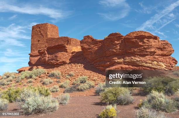 ancient kayenta anasazi and sinaguan pueblo remains - kayenta region stock pictures, royalty-free photos & images