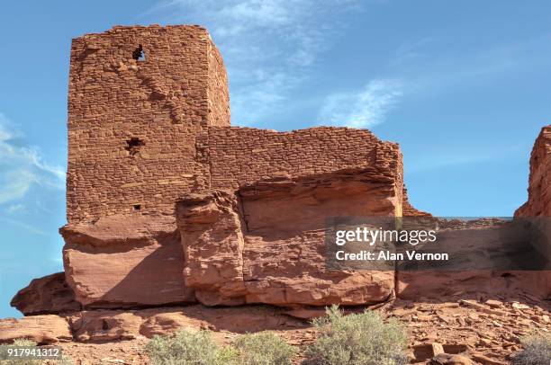 ancient kayenta anasazi and sinaguan pueblo remains - kayenta region stock pictures, royalty-free photos & images