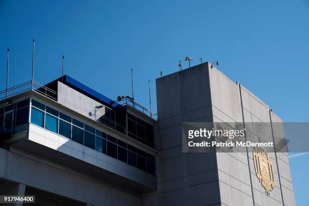 An exterior view during a tour of the Navy-Marine Corps Memorial Stadium, the site of the 2018 Coors Light NHL Sadium Series game between the Toronto...