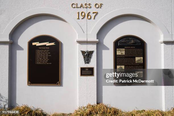 An exterior view during a tour of the Navy-Marine Corps Memorial Stadium, the site of the 2018 Coors Light NHL Sadium Series game between the Toronto...