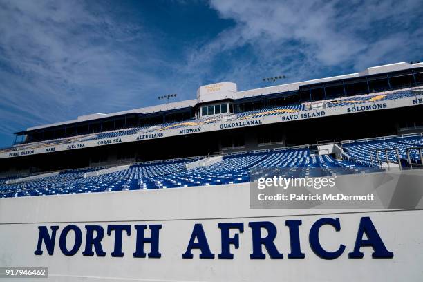 General view during a tour of the Navy-Marine Corps Memorial Stadium, the site of the 2018 Coors Light NHL Sadium Series game between the Toronto...