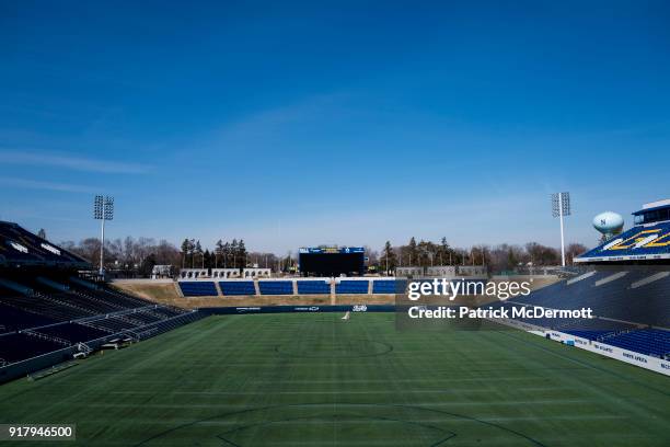 General view during a tour of the Navy-Marine Corps Memorial Stadium, the site of the 2018 Coors Light NHL Sadium Series game between the Toronto...