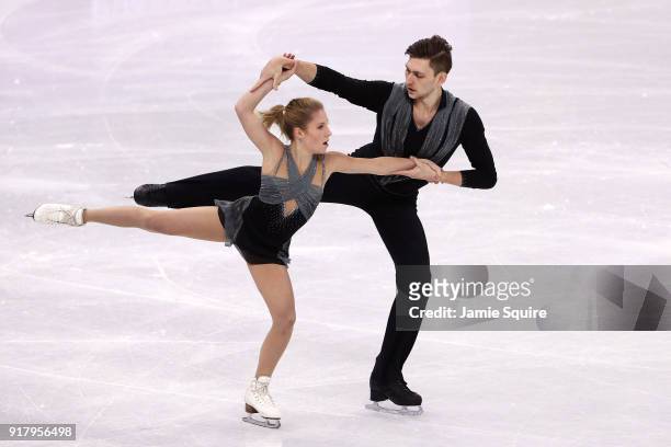 Ekaterina Alexandrovskaya and Harley Windsor of Australia compete during the Pair Skating Short Program on day five of the PyeongChang 2018 Winter...