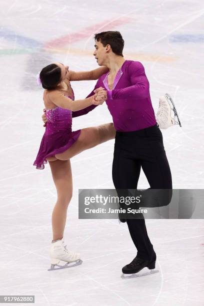 Anna Duskova and Martin Bidar of the Czech Republic compete during the Pair Skating Short Program on day five of the PyeongChang 2018 Winter Olympics...