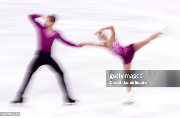 Anna Duskova and Martin Bidar of the Czech Republic compete during the Pair Skating Short Program on day five of the PyeongChang 2018 Winter Olympics...