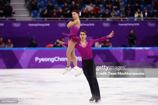 Anna Duskova and Martin Bidar of the Czech Republic compete during the Pair Skating Short Program on day five of the PyeongChang 2018 Winter Olympics...