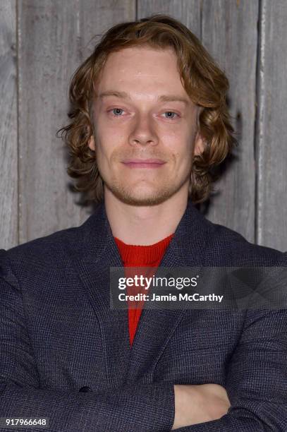 Actor Alfie Allen attends the Calvin Klein Collection during New York Fashion Week at New York Stock Exchange on February 13, 2018 in New York City.