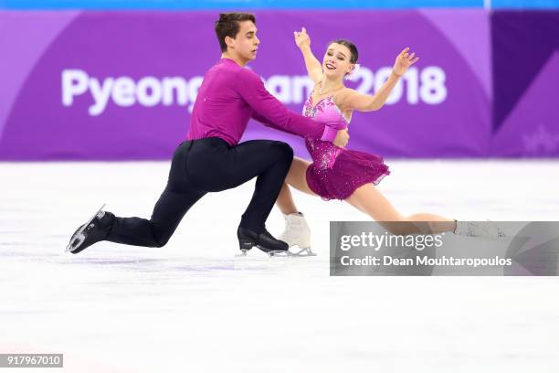 Anna Duskova and Martin Bidar of the Czech Republic compete during the Pair Skating Short Program on day five of the PyeongChang 2018 Winter Olympics...