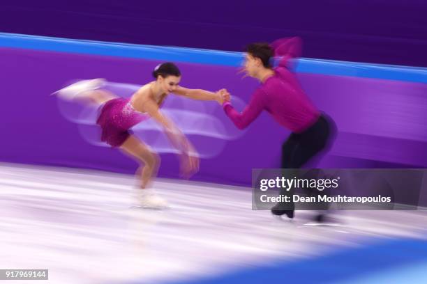 Anna Duskova and Martin Bidar of the Czech Republic compete during the Pair Skating Short Program on day five of the PyeongChang 2018 Winter Olympics...