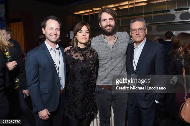 Sony Music VP of Media Fount Lynch, Janet Weir, musician Ryan Hurd and Sony Music Nashville Chairman and CEO Randy Goodman attend the Country Music...