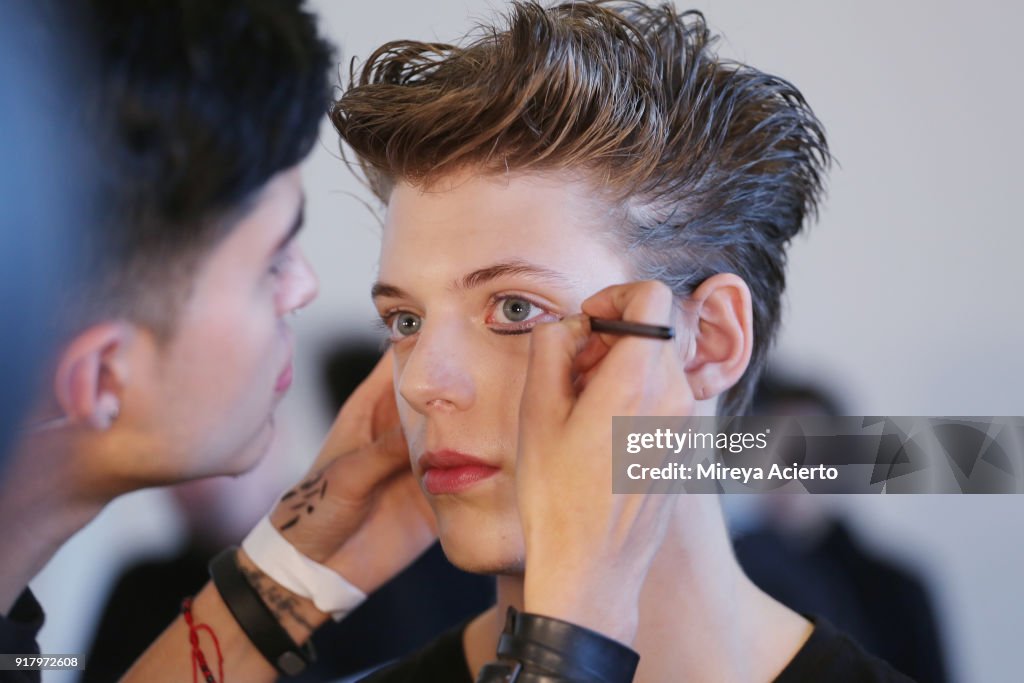 Calvin Luo - Backstage - February 2018 - New York Fashion Week