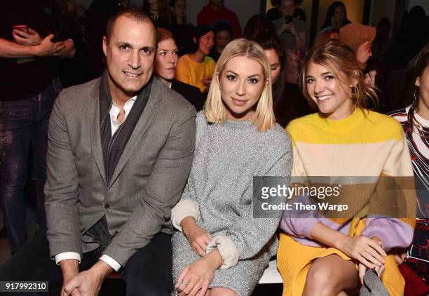 Photographer Nigel Barker, Stassi Schroeder, and Katie Sands attend the Vivienne Tam front row during New York Fashion Week: The Shows at Gallery I...