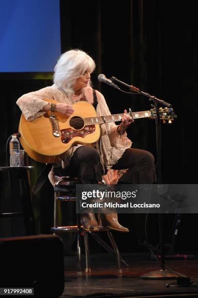 Musician Emmylou Harris performs onstage at the Country Music Hall of Fame and Museum's 'All for the Hall' Benefit on February 12, 2018 in New York...