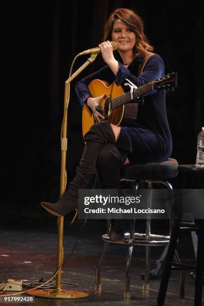 Musician Maren Morris performs onstage at the Country Music Hall of Fame and Museum's 'All for the Hall' Benefit on February 12, 2018 in New York...