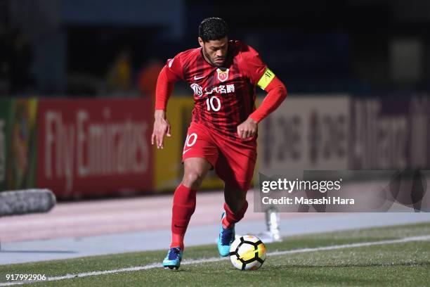 Hulk of Shanghai SIPG in action during the AFC Champions League Group F match between Kawasaki Frontale and Shanghai SIPG at Todoroki Stadium on...