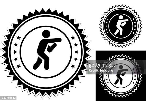 man throwing a punch. - boxer training stock illustrations