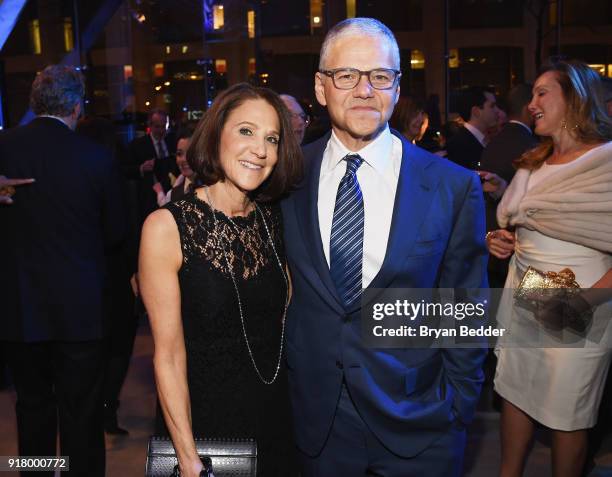 Ellen Grinberg and Efraim Grinberg attend the Winter Gala at Lincoln Center at Alice Tully Hall on February 13, 2018 in New York City.