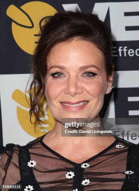 Actress Meredith Salenger attends the 16th Annual VES Awards at The Beverly Hilton Hotel on February 13, 2018 in Beverly Hills, California.