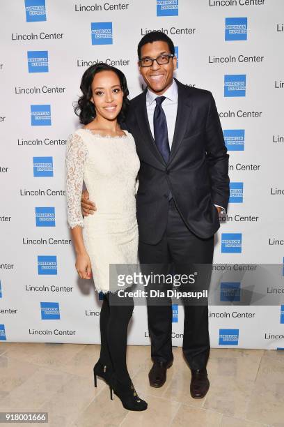 Natalie Hutchinson and Ross Hutchinson attend the Winter Gala at Lincoln Center at Alice Tully Hall on February 13, 2018 in New York City.