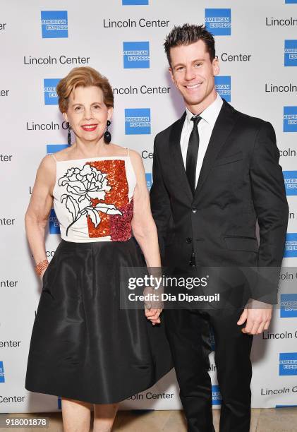 Adrienne Arsht and Luke Hawkins attend the Winter Gala at Lincoln Center at Alice Tully Hall on February 13, 2018 in New York City.