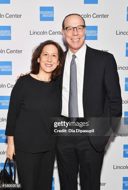 Wendy Goldstein and Robert Goldstein attend the Winter Gala at Lincoln Center at Alice Tully Hall on February 13, 2018 in New York City.