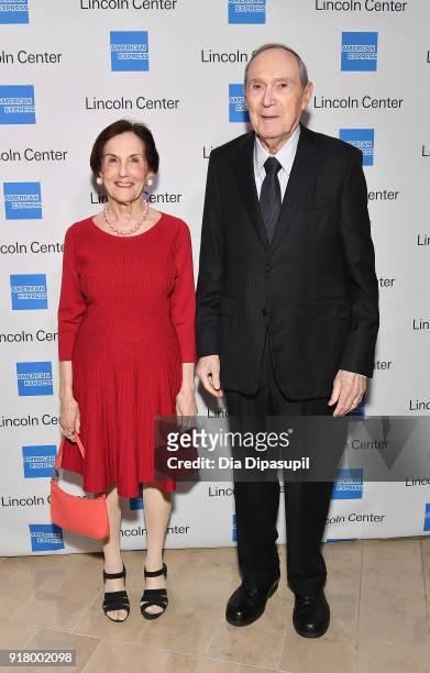 Rita Hauser and Gus Hauser attend the Winter Gala at Lincoln Center at Alice Tully Hall on February 13, 2018 in New York City.