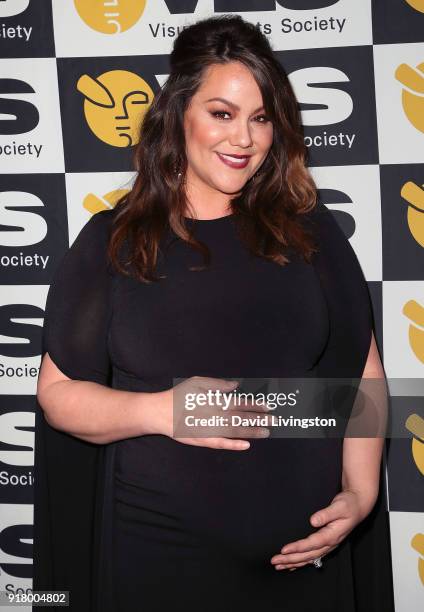 Actress Katy Mixon attends the 16th Annual VES Awards at The Beverly Hilton Hotel on February 13, 2018 in Beverly Hills, California.