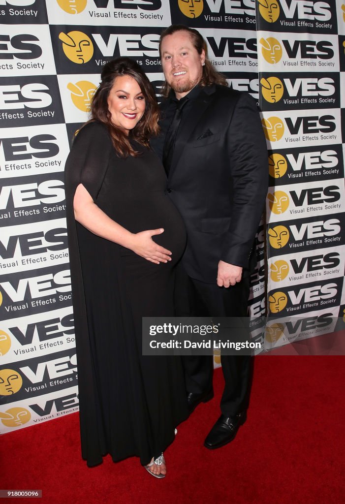 Actress Katy Mixon and Breaux Greer attend the 16th Annual VES Awards... News Photo Getty Images