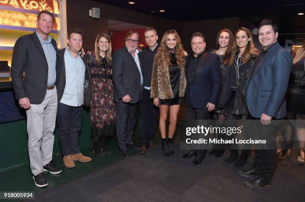 Guest, guest, CAA Music Agent Cait Hoyt, CAA Music Agent and Country Music Hall of Fame Board Member Rod Essig, guest, musician Carly Pearce, CAA...