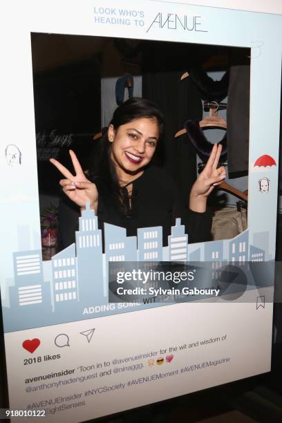 Runal Patel attend AVENUE Celebrate its two Newest Contributing Editors, Nina Griscom and Anthony Haden-Guest on February 13, 2018 in New York City.