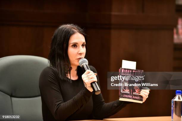 Actor/Author Joanna Angel at the signing of her book "Night Shift" at Barnes & Noble at The Grove on February 13, 2018 in Los Angeles, California.