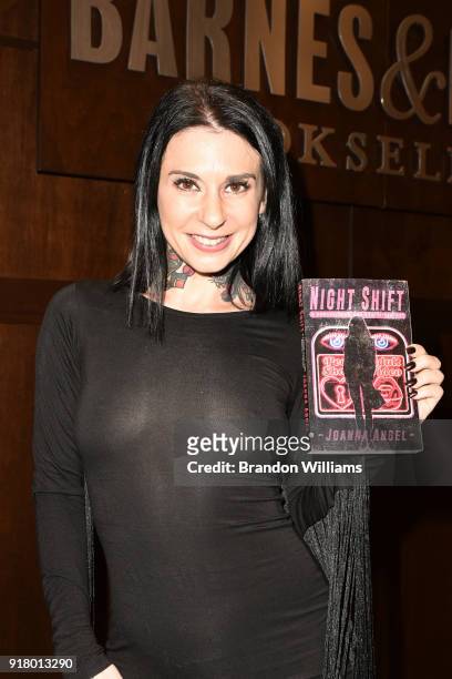 Actor/Author Joanna Angel at the signing of her book "Night Shift" at Barnes & Noble at The Grove on February 13, 2018 in Los Angeles, California.