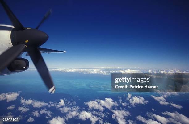 propeller of airplane - airplane propeller stock pictures, royalty-free photos & images