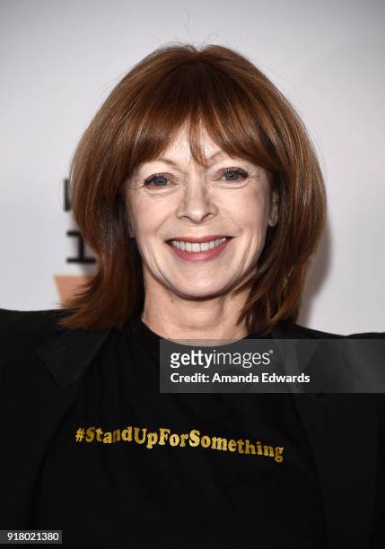 Actress Frances Fisher arrives at the 2018 Women In The World Los Angeles Salon at NeueHouse Hollywood on February 13, 2018 in Los Angeles,...