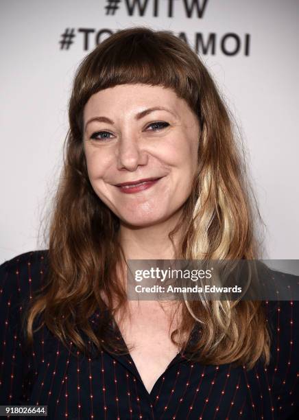 Writer Emily V. Gordon arrives at the 2018 Women In The World Los Angeles Salon at NeueHouse Hollywood on February 13, 2018 in Los Angeles,...