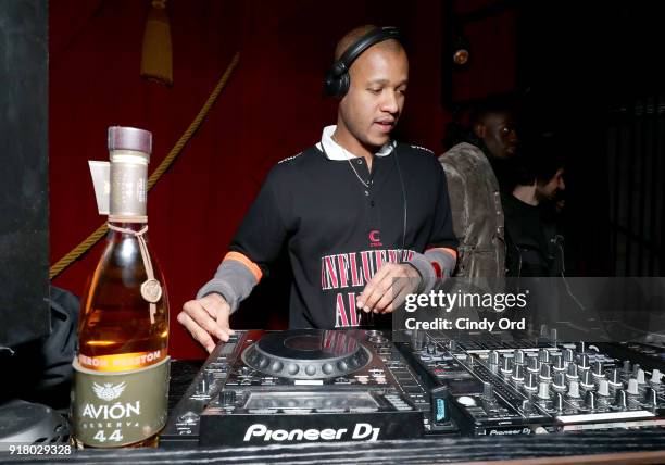 Designer Heron Preston attends the Heron Preston + Tequila Avion Dance Party in Celebration Of Heron Preston "Public Figure" at Public Arts on...