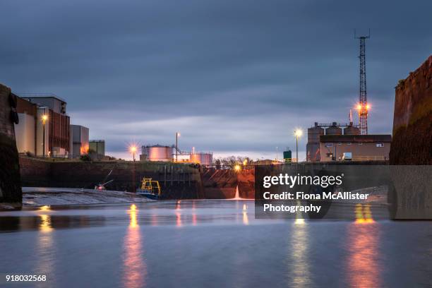 port of silloth / silloth on solway docks - cumbrian coast stock pictures, royalty-free photos & images