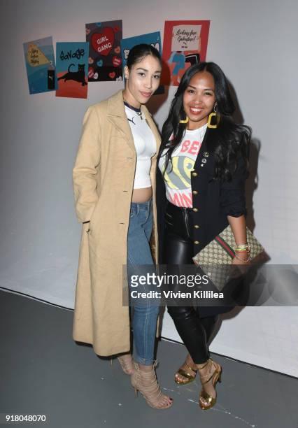 Guests attend PUMA Galentine's Day Event with Yara Shahidi and Elaine Welteroth at Siren Studios on February 13, 2018 in Hollywood, California.