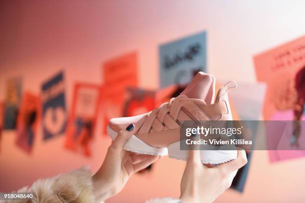 General view of the atmosphere during PUMA Galentine's Day Event with Yara Shahidi and Elaine Welteroth at Siren Studios on February 13, 2018 in...