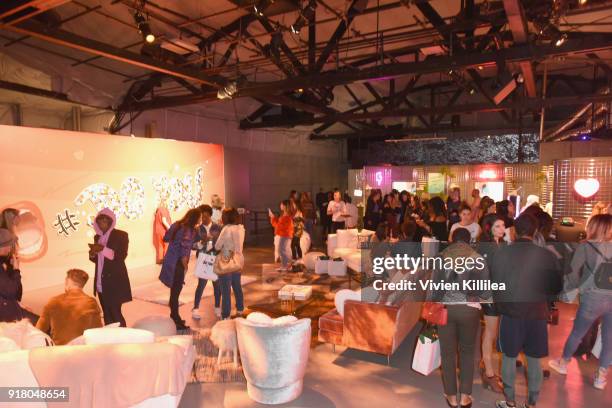 Guests attend PUMA Galentine's Day Event with Yara Shahidi and Elaine Welteroth at Siren Studios on February 13, 2018 in Hollywood, California.