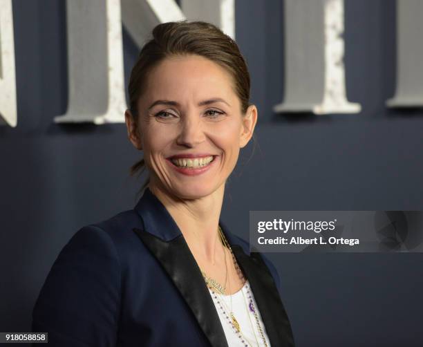 Actress Tuva Novotny arrives for the premiere of Paramount Pictures' "Annihilation" held at Regency Village Theatre on February 13, 2018 in Westwood,...