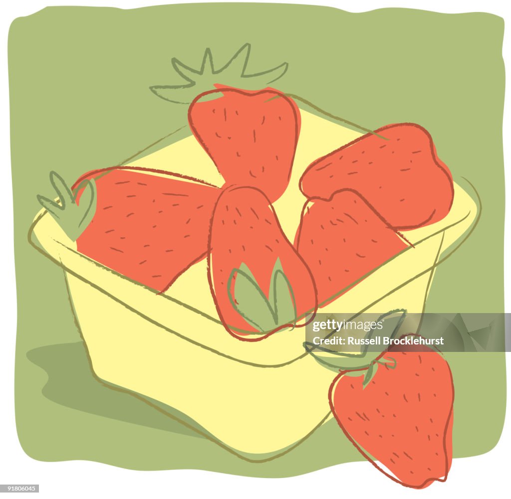 A pint of strawberries