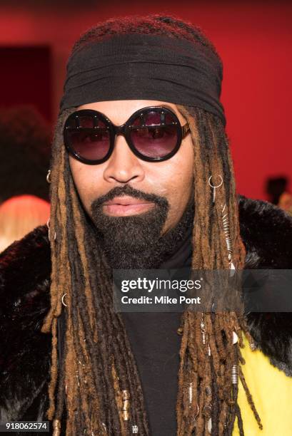 Stylist Ty Hunter attends The Blonds fashion show during New York Fashion Week: The Shows at Spring Studios on February 13, 2018 in New York City.