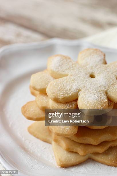 sugar cookies in a stack - sugar cookie stock pictures, royalty-free photos & images
