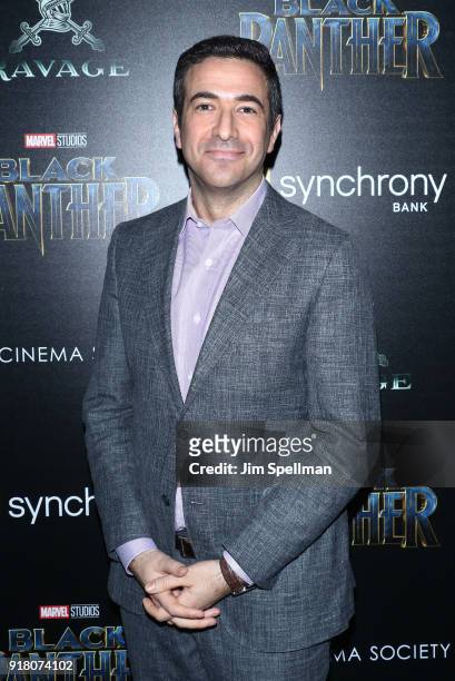 Journalist Ari Melber attends the screening of Marvel Studios' "Black Panther" hosted by The Cinema Society with Ravage Wines and Synchrony at Museum...